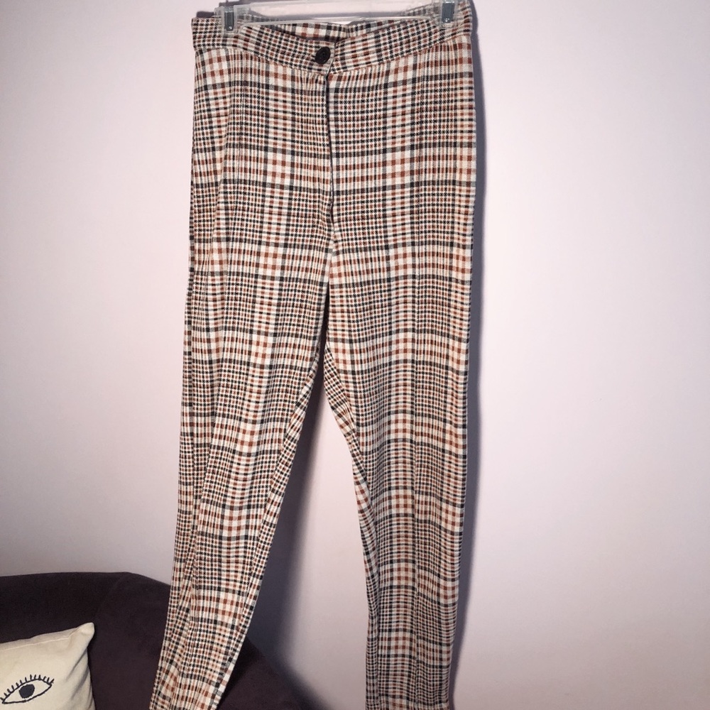 Free People Plaid Pants